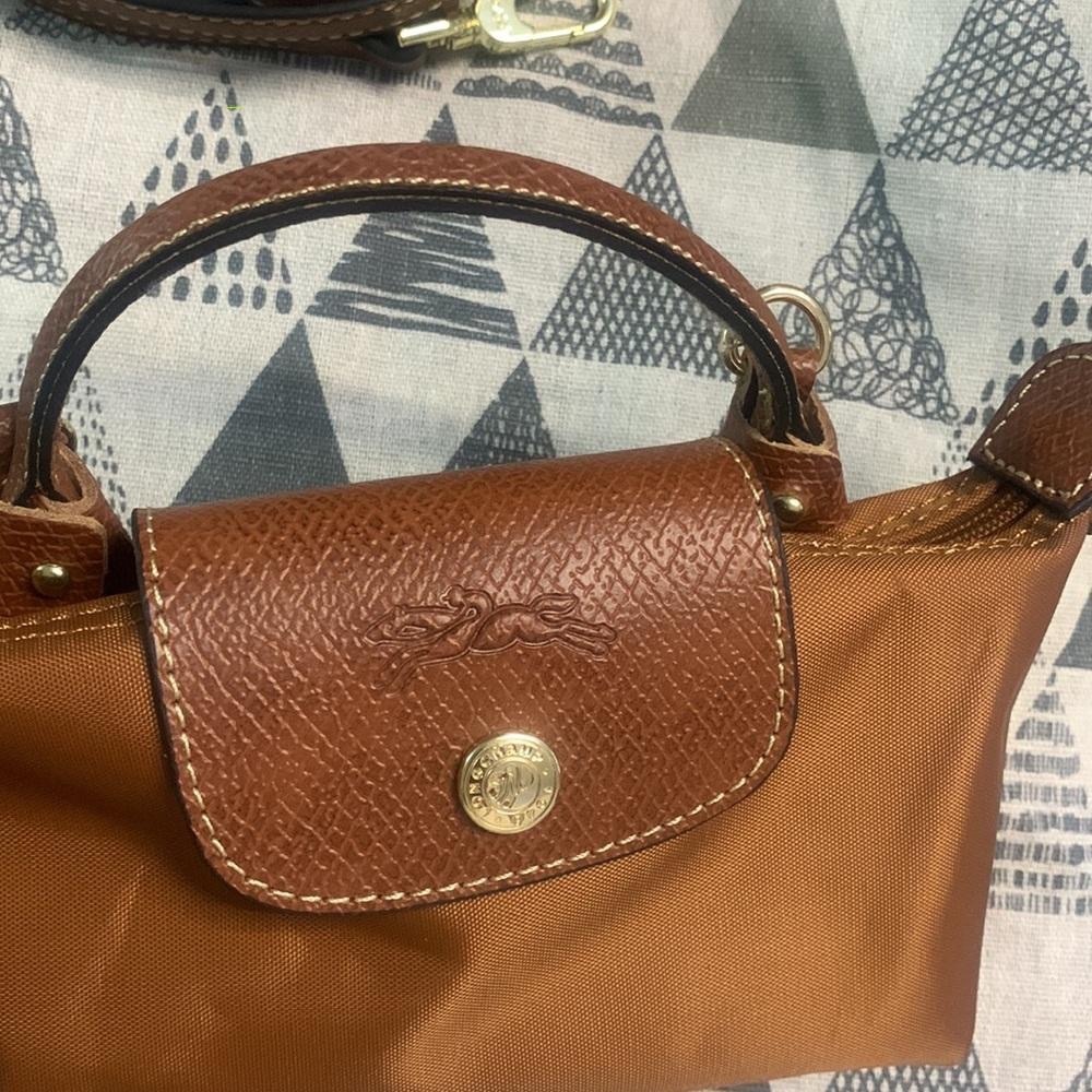 Longchamp Le Pliage Mini Canvas Tote Brown - Picture 5 of 5